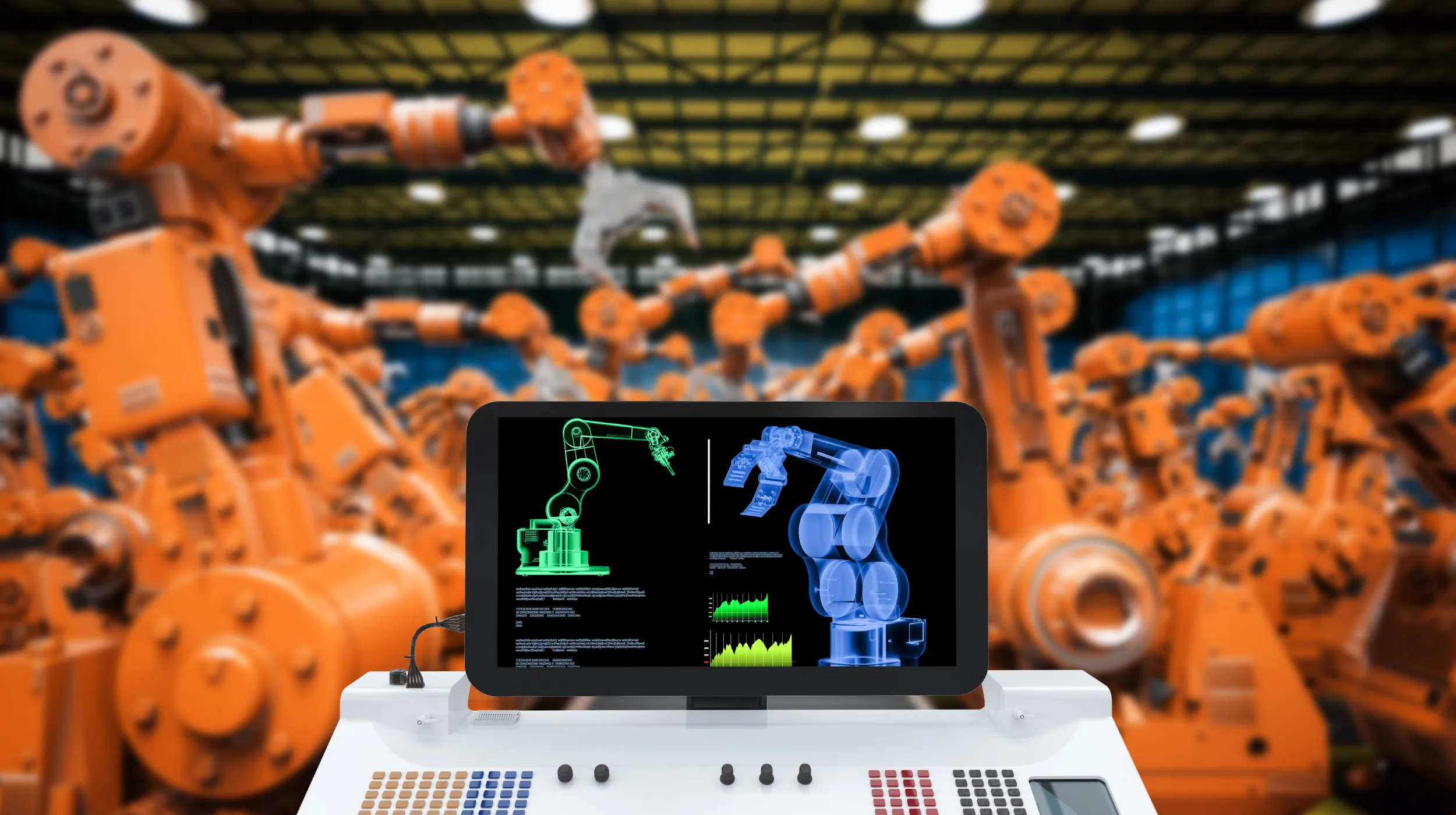 Industrial automation background